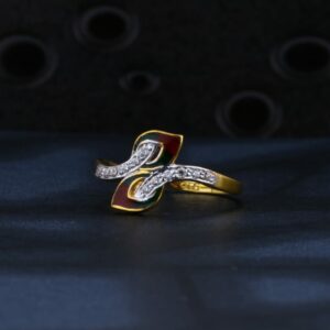 22KT Gold CZ Ladies Exclusive Ring LR1368