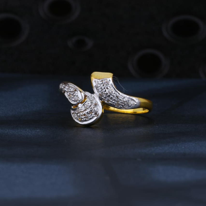 22KT Gold CZ Ladies Delicate Ring LR1369