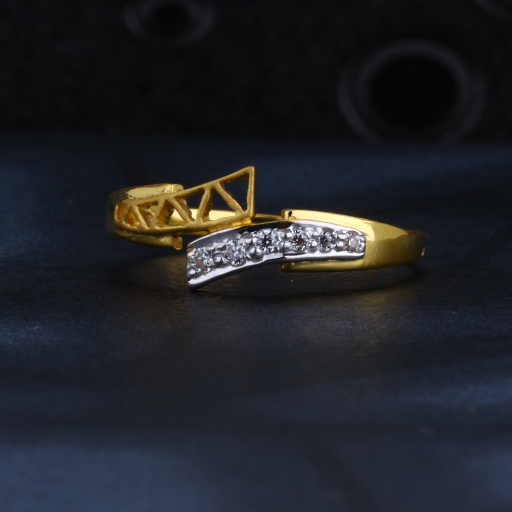 22CT CZ Gold Hallmark Classic Women's Ring LR1349