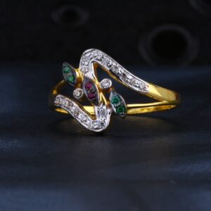 22CT CZ Gold Hallmark Women's Ring LR1348