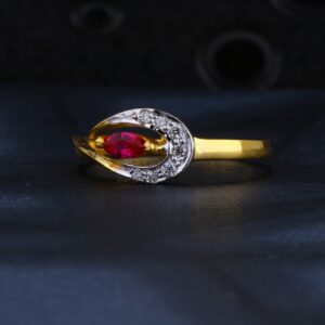 22CT Gold Ladies Fancy CZ Ring LR1344
