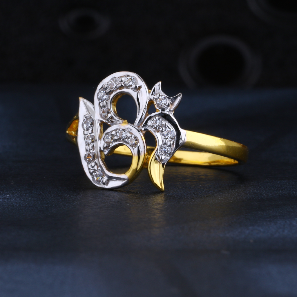22CT Gold Ladies Delicate CZ Ring LR1342