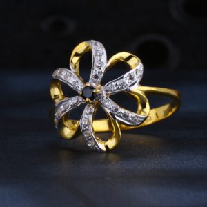 22CT Gold Ladies CZ Ring LR1339