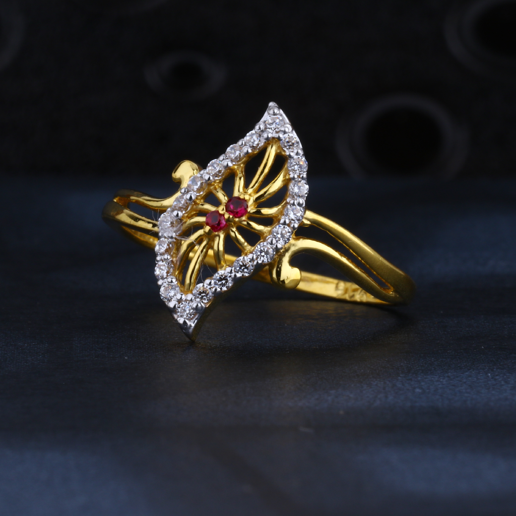 22CT Gold CZ Fancy Women's Ring LR1336
