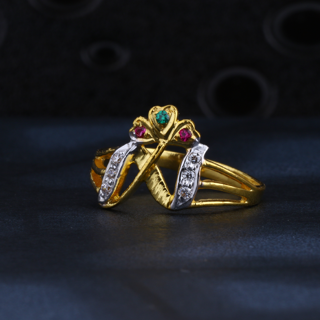 22CT Gold CZ Exclusive Women's Ring LR1335