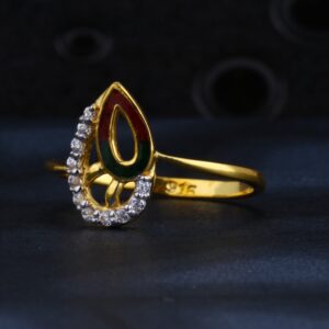 22CT Gold CZ Delicate Women's Ring LR1334