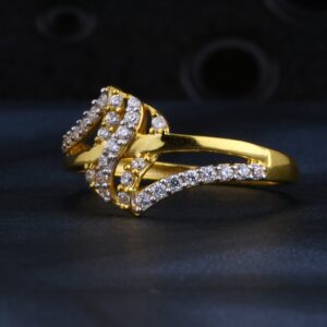22CT Gold CZ Designer Women's Ring LR1333