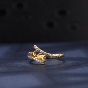 22KT Gold CZ Hallmark Ladies Exclusive Ring LR1061