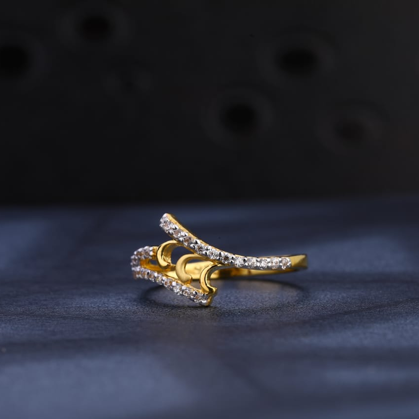 22KT Gold CZ Hallmark Ladies Exclusive Ring LR1061