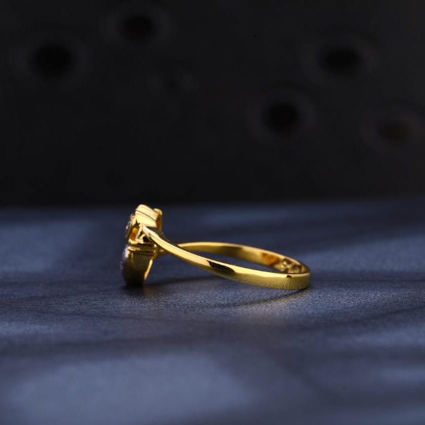 22KT Gold CZ Ladies Delicate Ring LR1052 - Image 2