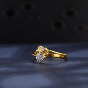 22KT Gold CZ Ladies Delicate Ring LR1052