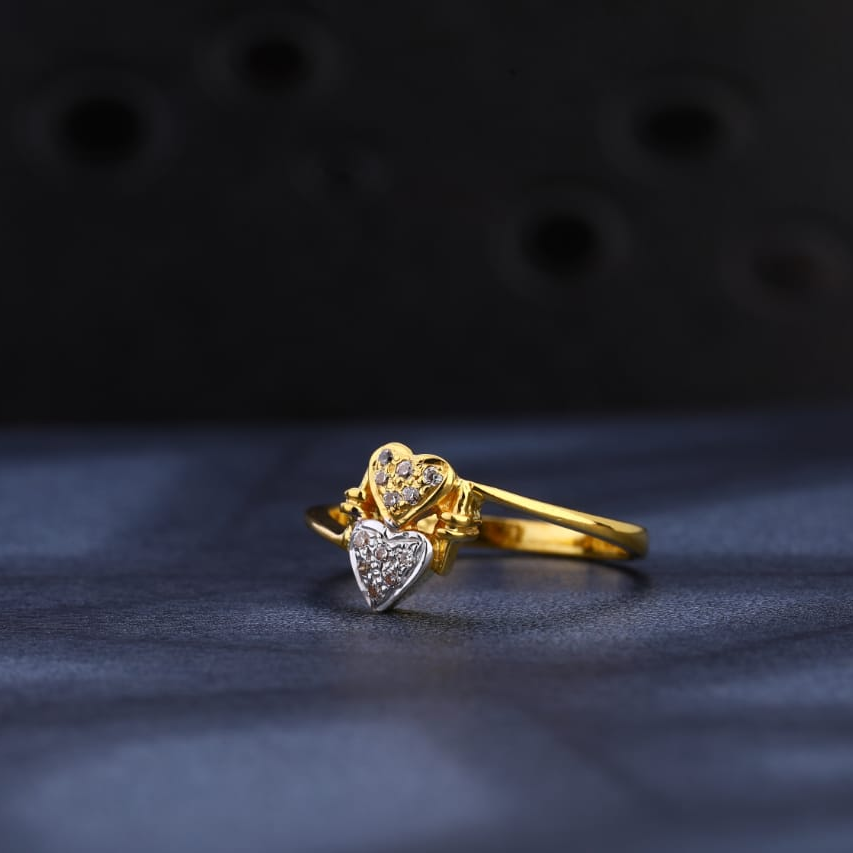 22KT Gold CZ Ladies Delicate Ring LR1052