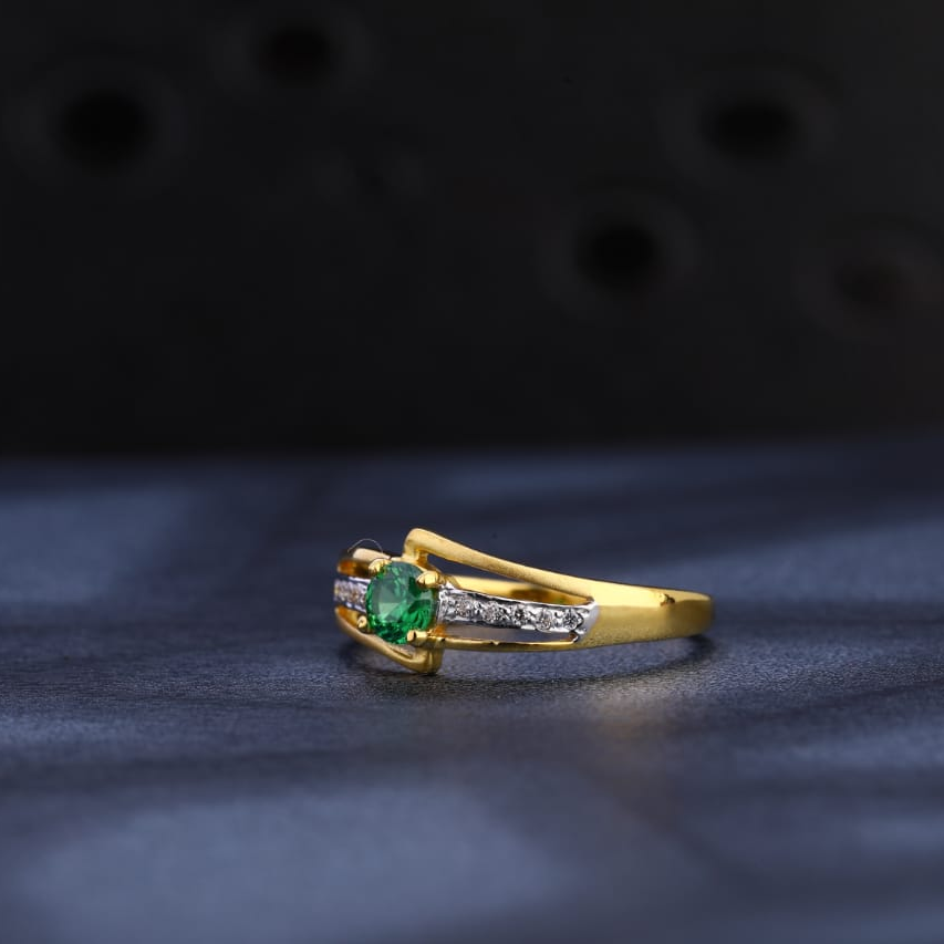 22KT Gold CZ Ladies Designer Ring LR1051