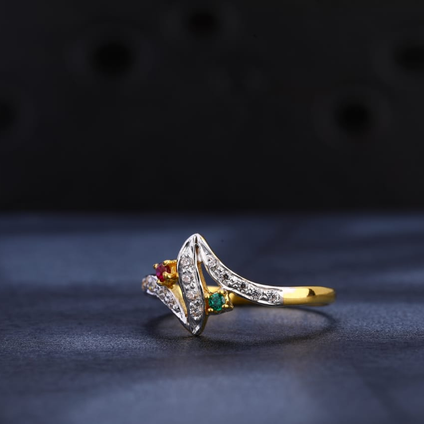 22KT Gold Ladies Designer Ring LR1043
