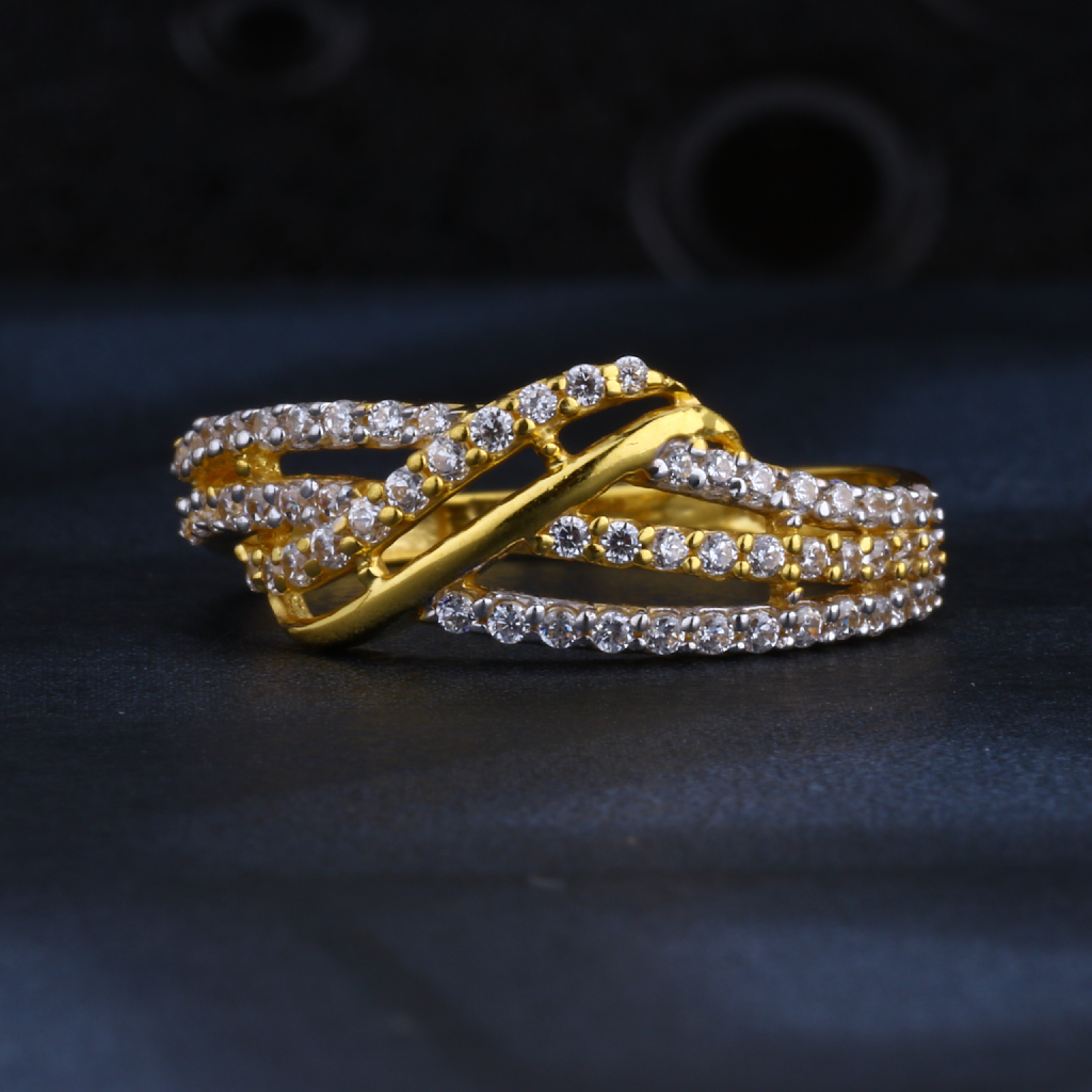 22CT Gold CZ Women's Ring LR1331