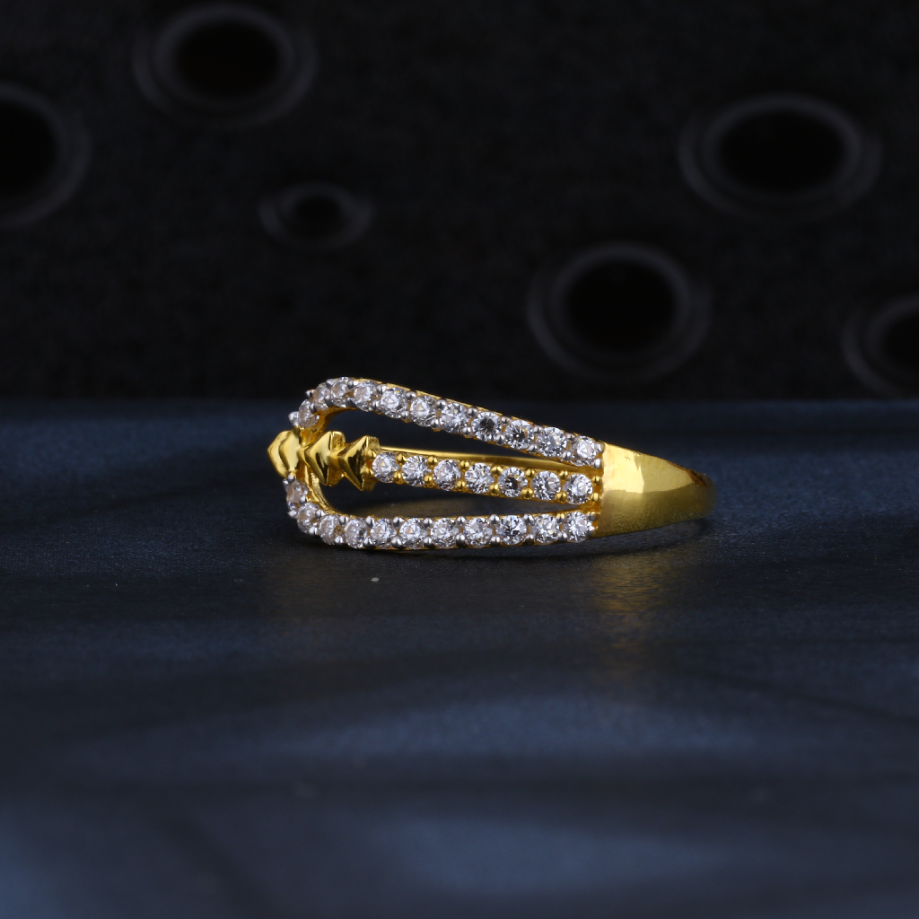 22CT CZ Gold Hallmark Fancy Women's Ring LR1320