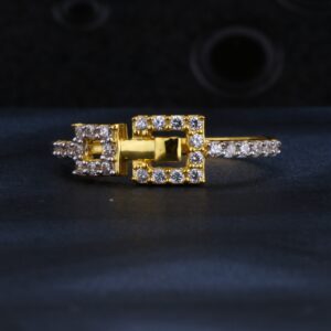 22CT CZ Gold Hallmark Designer Women's Ring LR1318