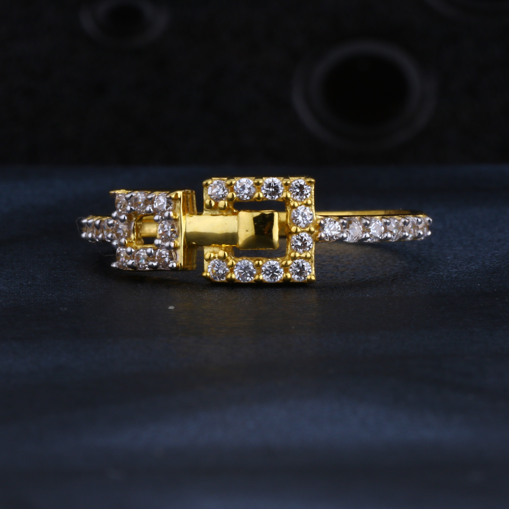 22CT CZ Gold Hallmark Designer Women's Ring LR1318