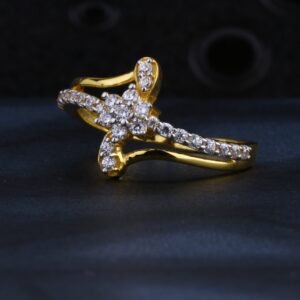 22CT CZ Gold Hallmark Classic Women's Ring LR1317