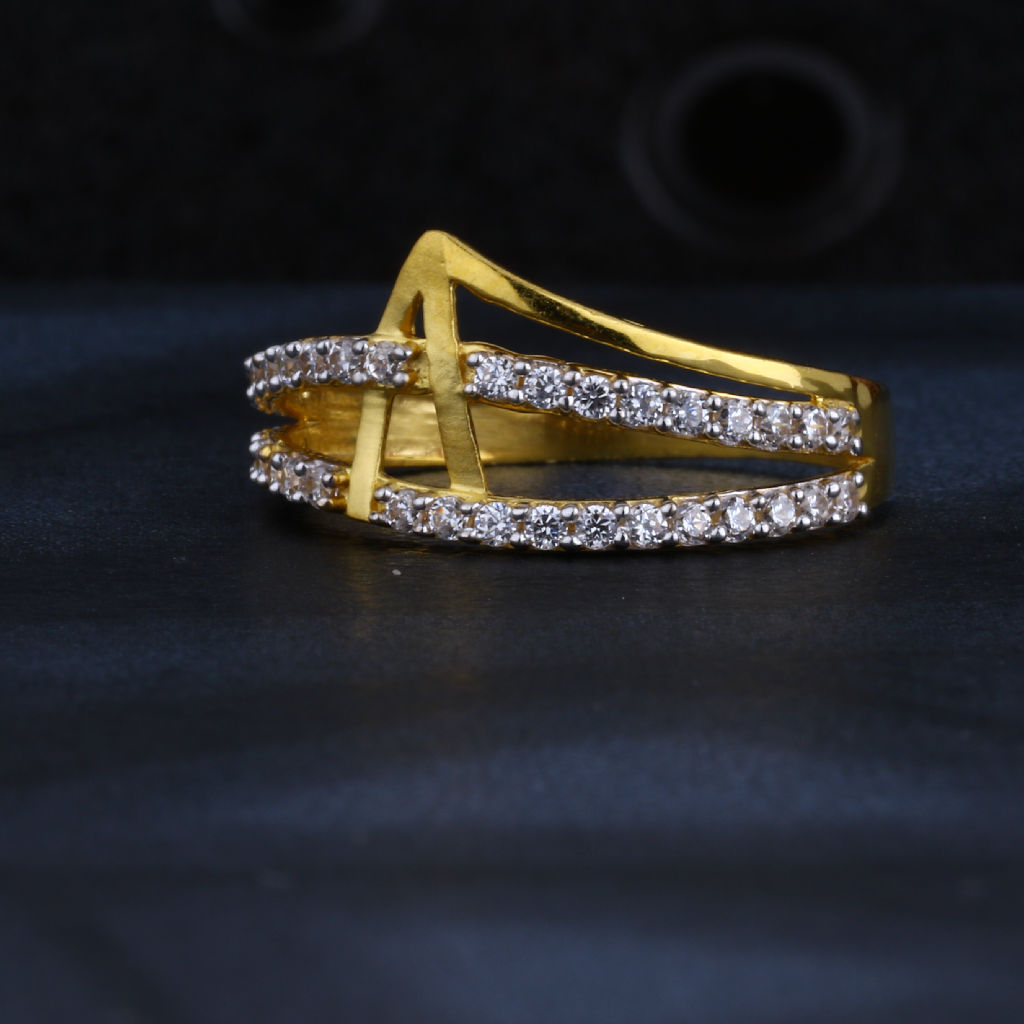 22CT CZ Gold Hallmark Exclusive Ladies Ring LR1314
