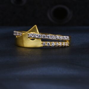 22CT CZ Gold Hallmark Ladies Ring LR1310