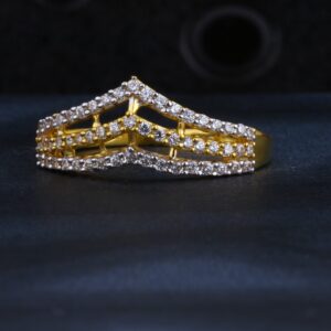22CT CZ Gold Designer Women's Ring LR1304