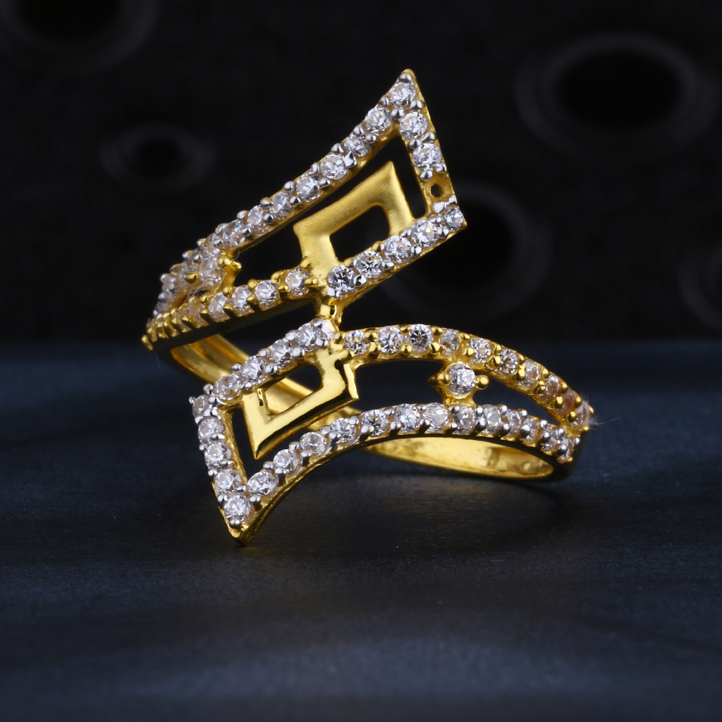 22CT Gold Hallmark Designer Ladies Ring LR1296