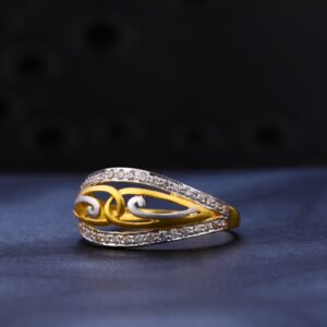 916 Gold CZ Ladies Delicate Ring LR1264