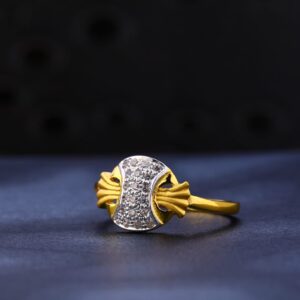 916 Gold CZ Ladies Ring LR1261