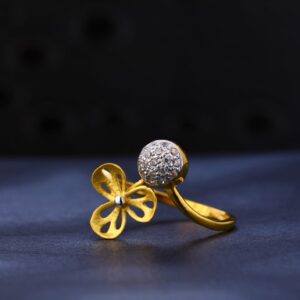 916 Gold Hallmark Stylish Ladies Ring LR1260