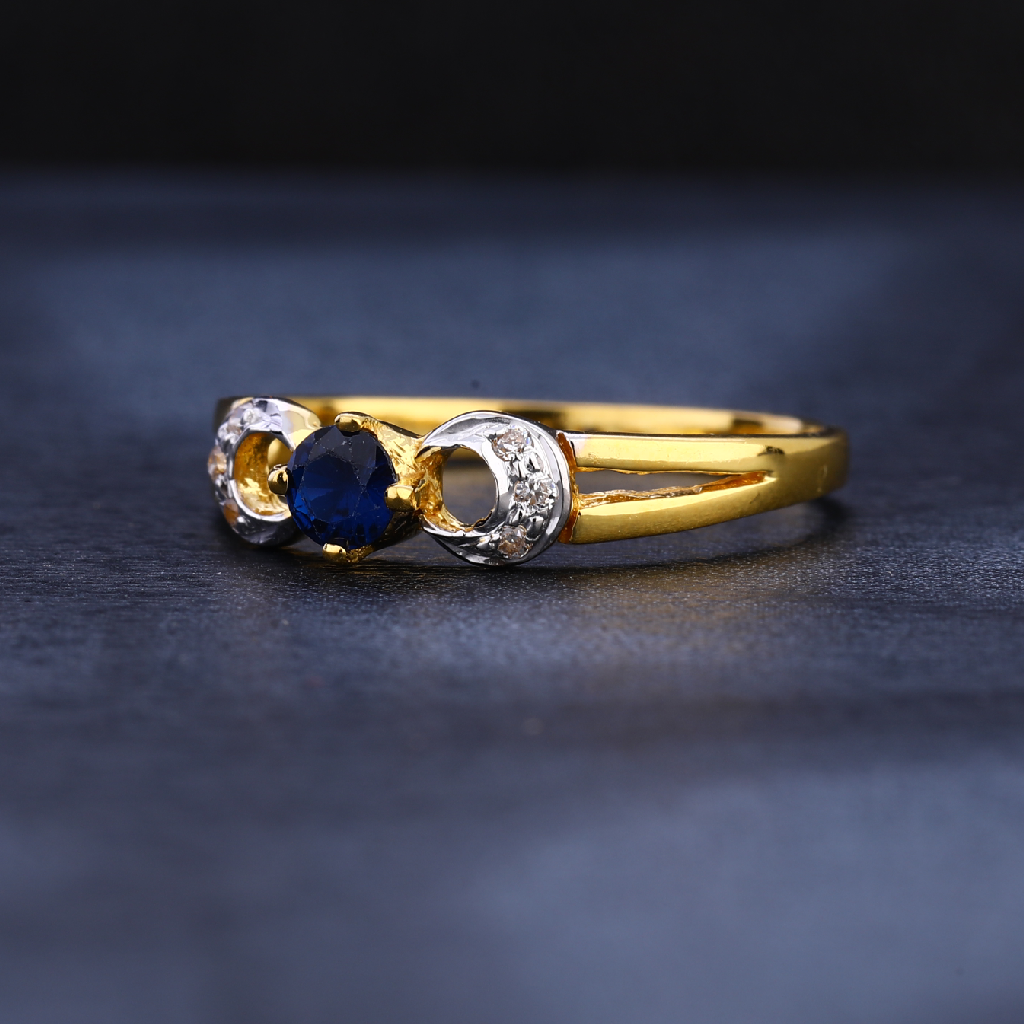 22CT Gold CZ Exclusive Ladies Ring LR1131