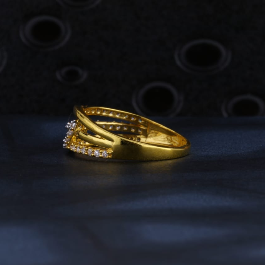 916 Gold CZ Hallmark Exclusive Ladies Ring LR1470 - Image 2