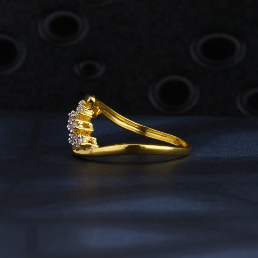 22KT Gold CZ Hallmark Gorgeous Ladies Ring LR1482 - Image 2