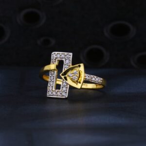 22KT Gold CZ Hallmark Ladies Ring LR1489