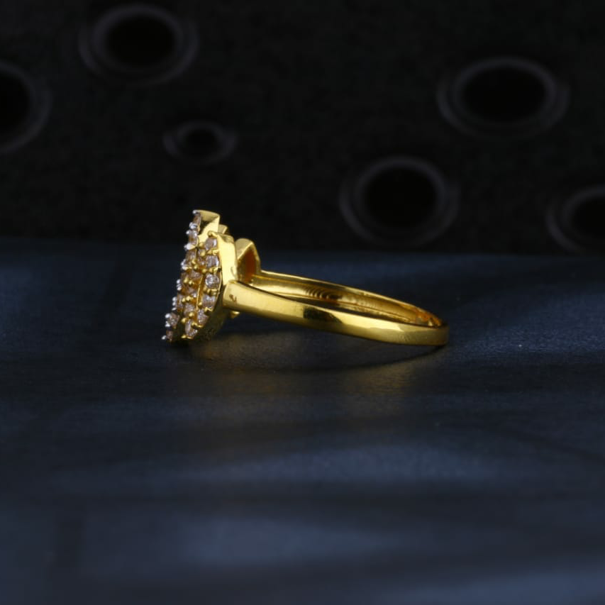 22KT Gold CZ Ladies Ring LR1494 - Image 2