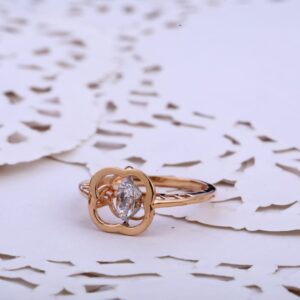 750 Rose Gold Ladies Fancy Ring RLR803