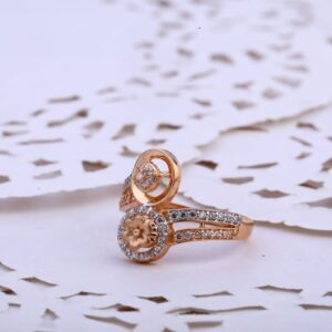 750 Rose Gold Ladies Exclusive Ring RLR804