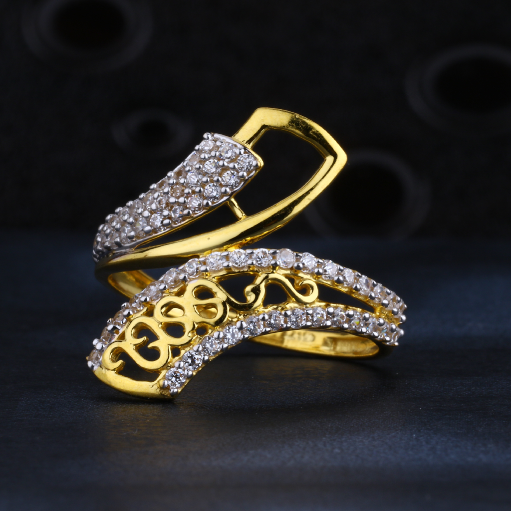 22CT Gold  Women's Fancy CZ Ring LR1452
