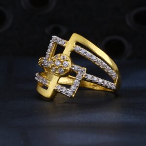22CT Gold  Women's Designer CZ Ring LR1449