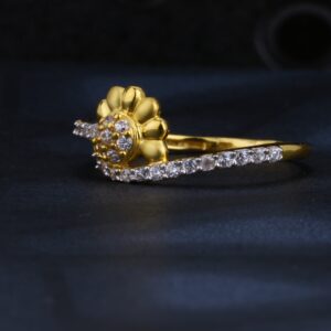 22CT Gold  Women's CLASSIC CZ Ring LR1448