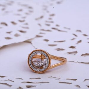 18KT Rose Gold Designer Ladies Ring RLR790