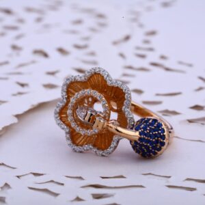 18KT Rose Gold Ladies Classic Ring RLR791