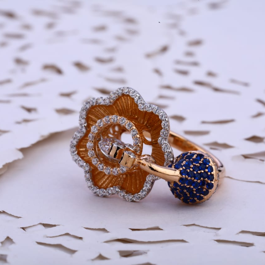 18KT Rose Gold Ladies Classic Ring RLR791