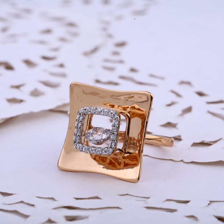 18KT Rose Gold Ladies Ring RLR792