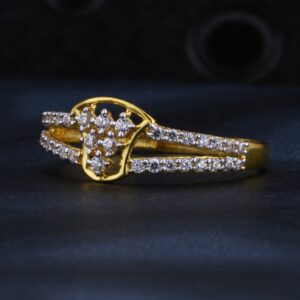 22KT CZ Hallmark Exclusive Gold Ladies Ring LR1419