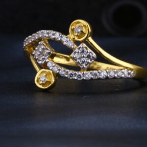 22KT CZ Hallmark Gold Ladies Ring LR1415