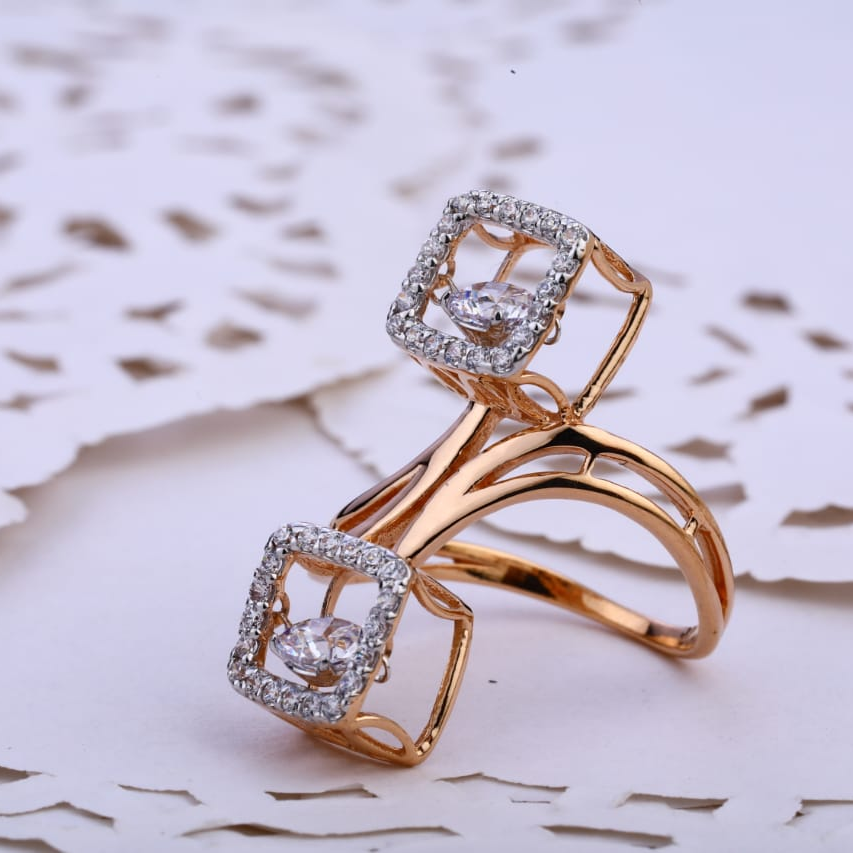 750 Rose Gold Gorgeous Ladies Ring RLR781