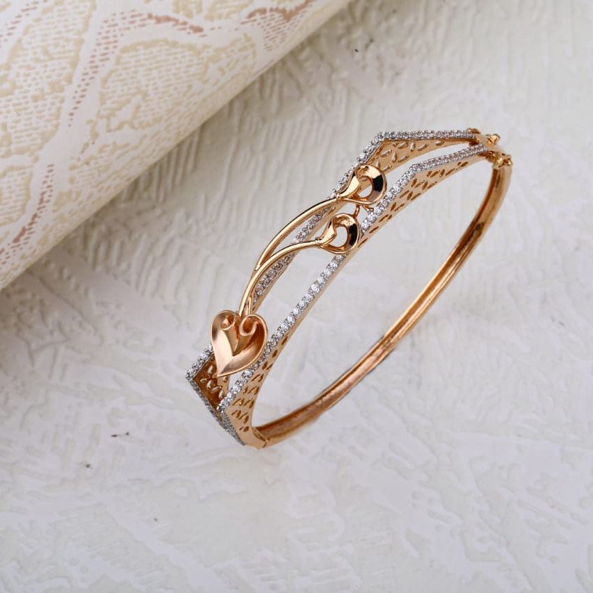 750 rose gold ladies kada RLKB323