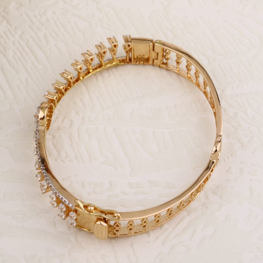 750 rose Gold Ladies Exclusive Kada Bracelet RLKB327 - Image 2