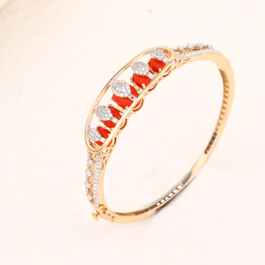 750 rose gold ladies kada RLKB323